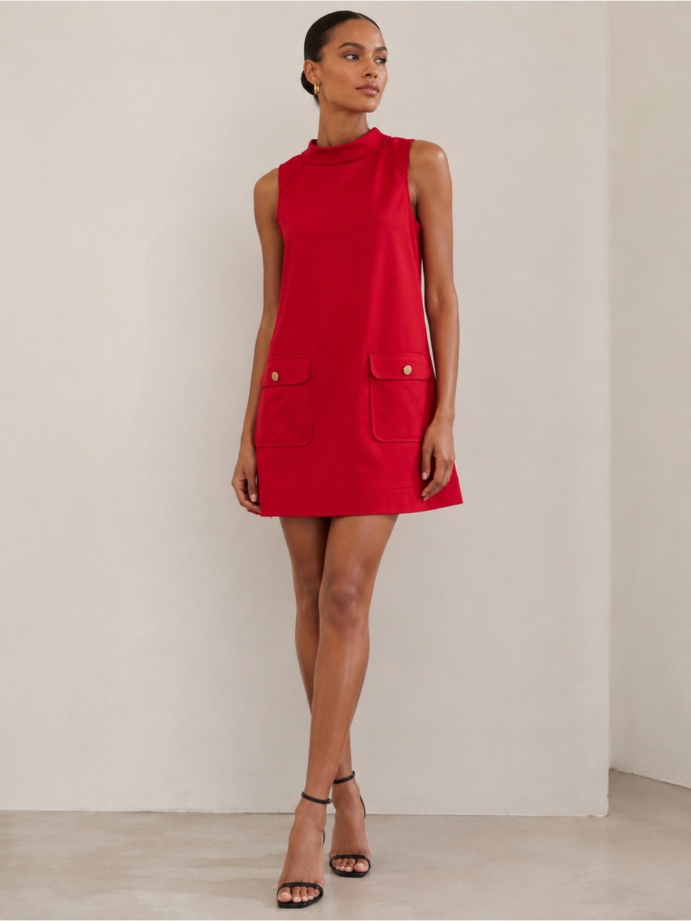 Cynthia Steffe Mod Style Flattering Sleeveless Shift Dress Size 2